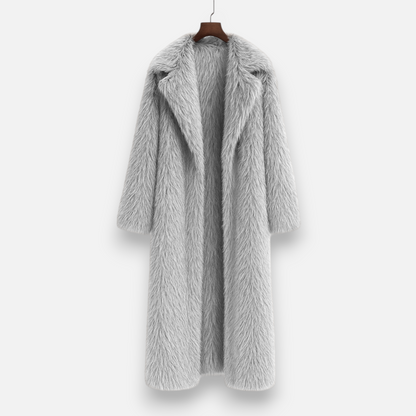 Maison Aurelle Women's Faux Fur Coat | Maxi Length, Luxurious Winter Essential
