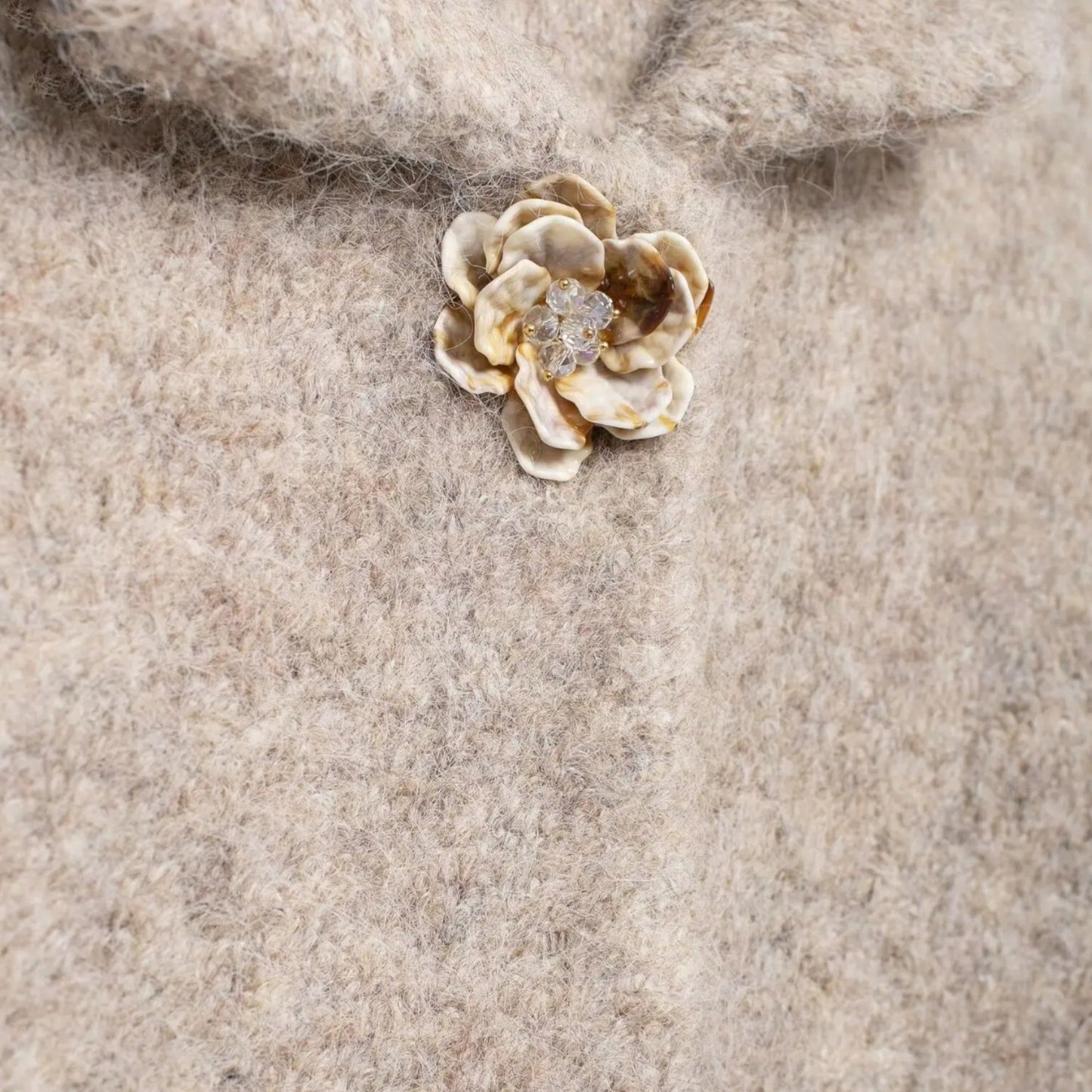 Maison Aurelle Women's Floral Cardigan | Cozy Knit, Elegant Design