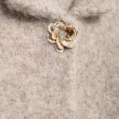 Maison Aurelle Women's Floral Cardigan | Cozy Knit, Elegant Design