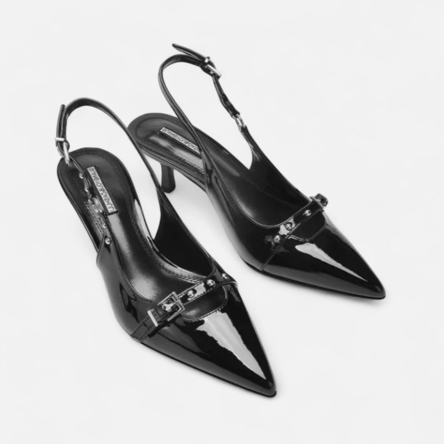 Maison Aurelle Women's Gladiator Sandals | Pointed Toe, Slip-On Elegance