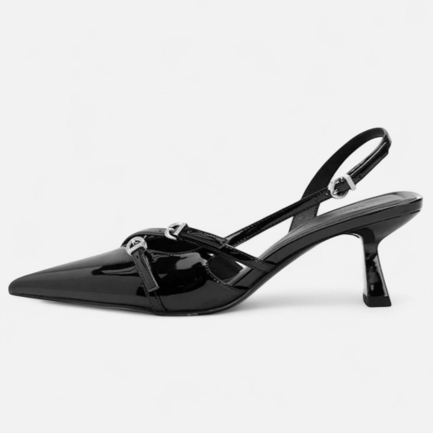 Maison Aurelle Women's Gladiator Sandals | Pointed Toe, Slip-On Elegance
