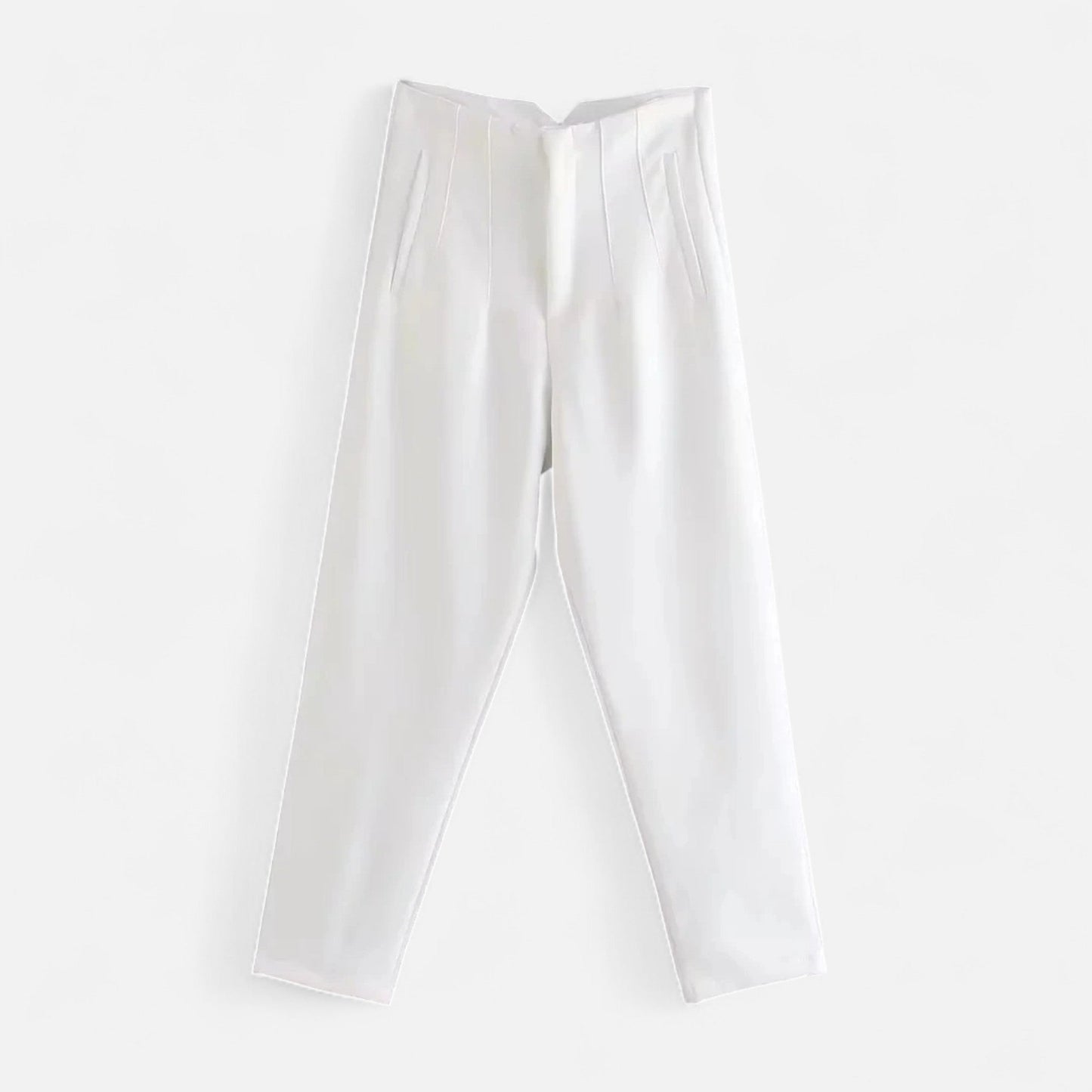 Maison Aurelle Women's High-Waist Pencil Trousers | Premium Fabric Blend, Tailored Fit