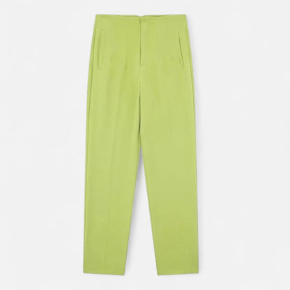 Maison Aurelle Women's High-Waist Pencil Trousers | Premium Fabric Blend, Tailored Fit