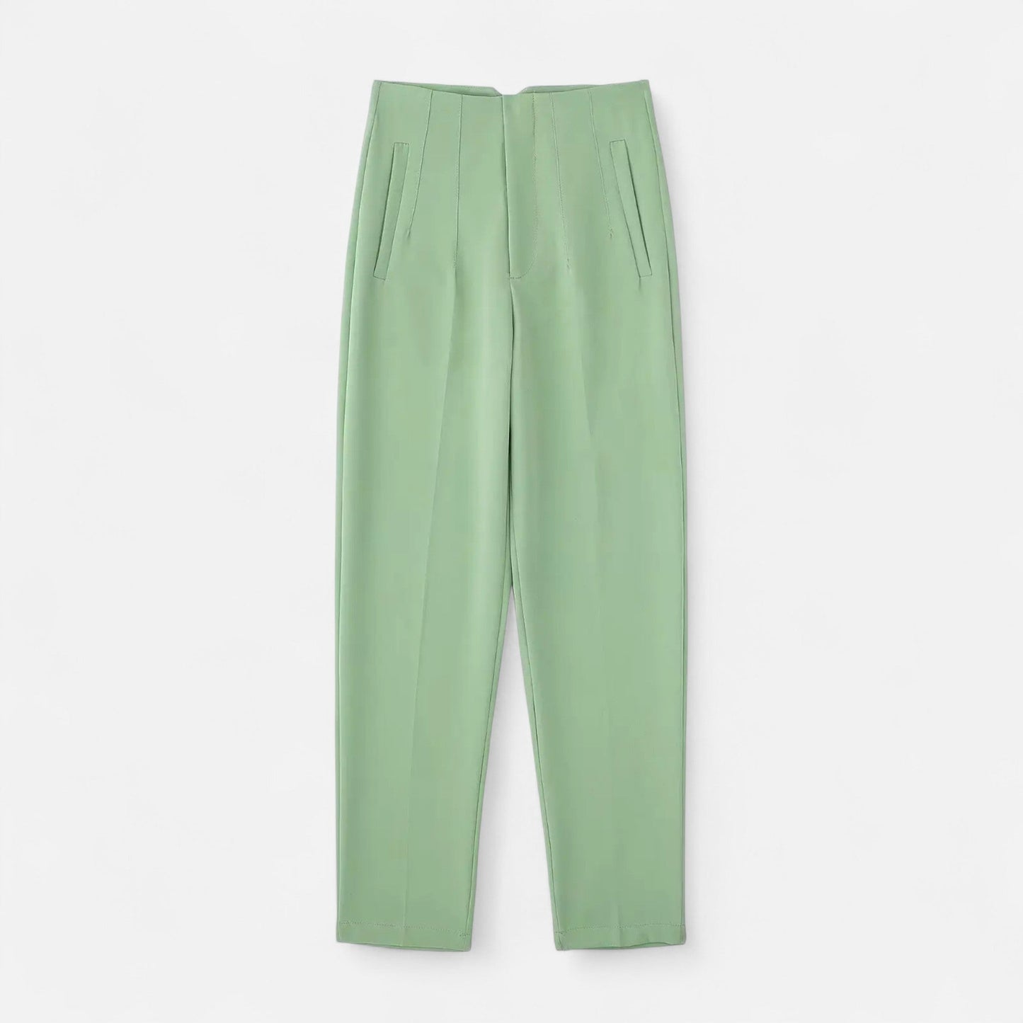 Maison Aurelle Women's High-Waist Pencil Trousers | Premium Fabric Blend, Tailored Fit