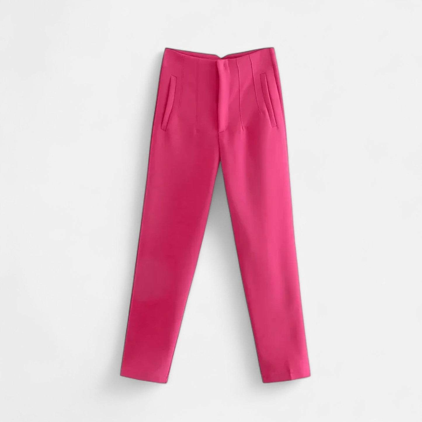 Maison Aurelle Women's High-Waist Pencil Trousers | Premium Fabric Blend, Tailored Fit