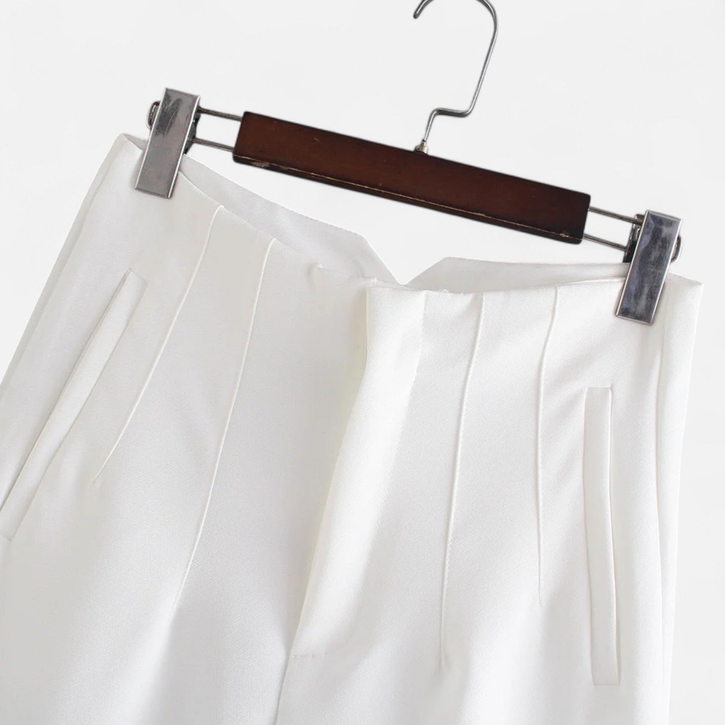 Maison Aurelle Women's High-Waist Pencil Trousers | Premium Fabric Blend, Tailored Fit