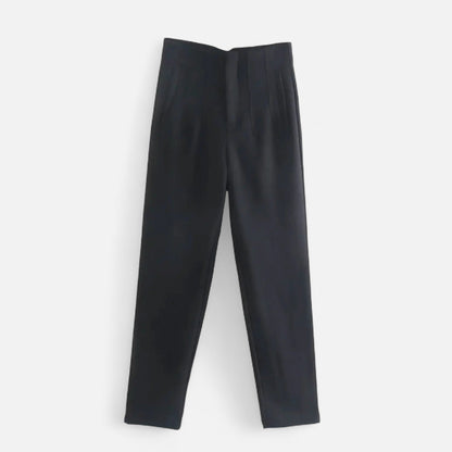 Maison Aurelle Women's High-Waist Pencil Trousers | Premium Fabric Blend, Tailored Fit