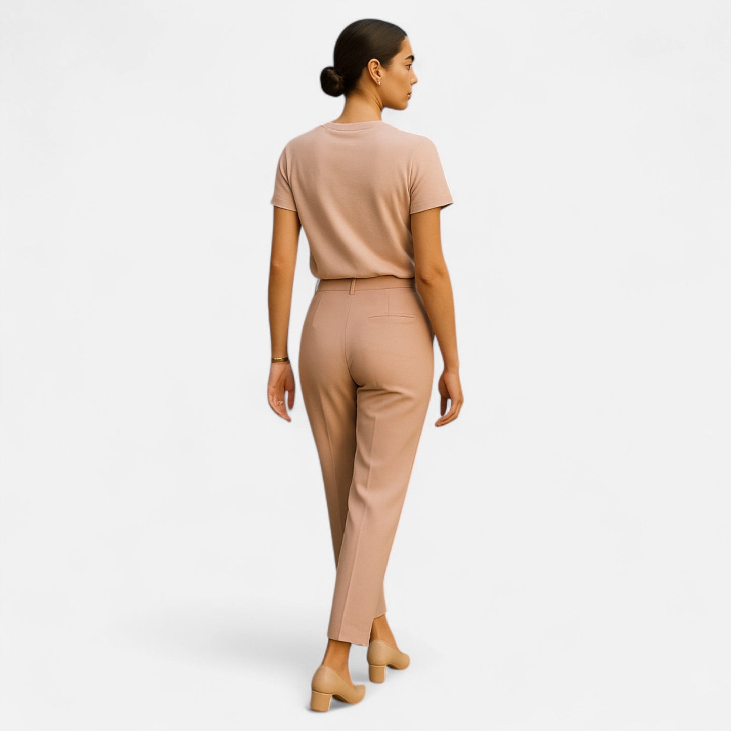 Maison Aurelle Women's High-Waist Pencil Trousers | Premium Fabric Blend, Tailored Fit