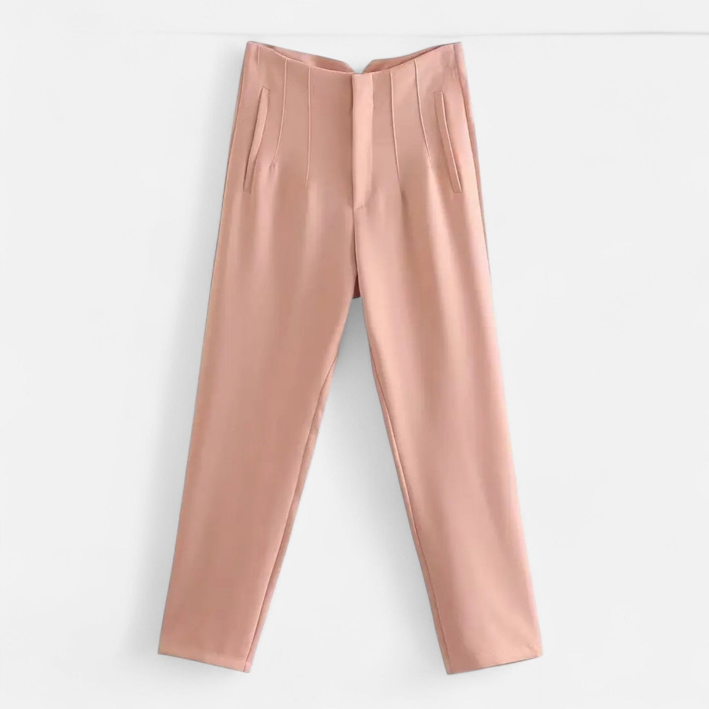 Maison Aurelle Women's High-Waist Pencil Trousers | Premium Fabric Blend, Tailored Fit