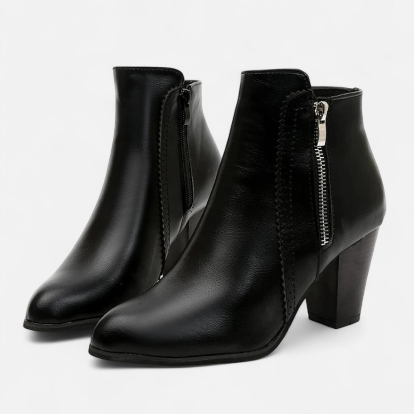 Maison Aurelle Women's Knee High Boots | Retro Design, Coarse Heel