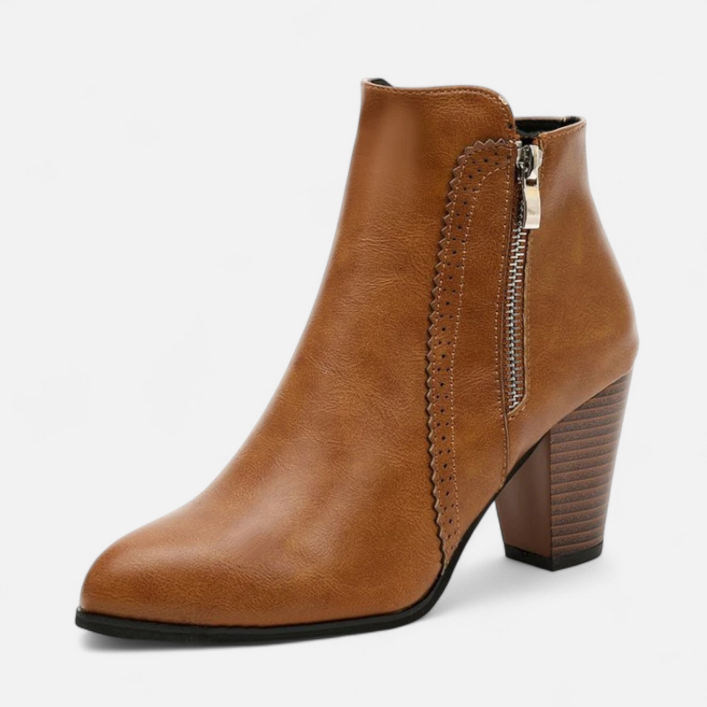 Maison Aurelle Women's Knee High Boots | Retro Design, Coarse Heel