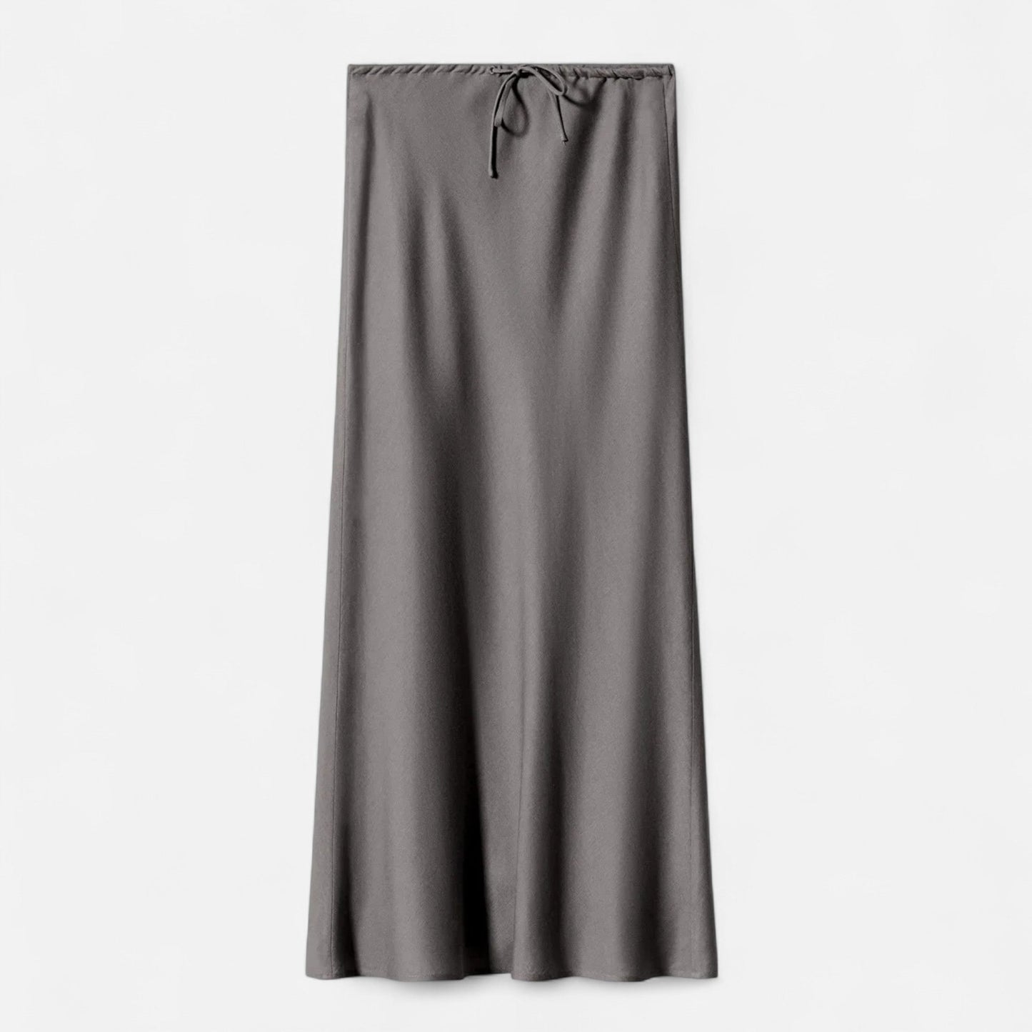 Maison Aurelle Women's Midi Skirt | High-Waist Satin Elegance