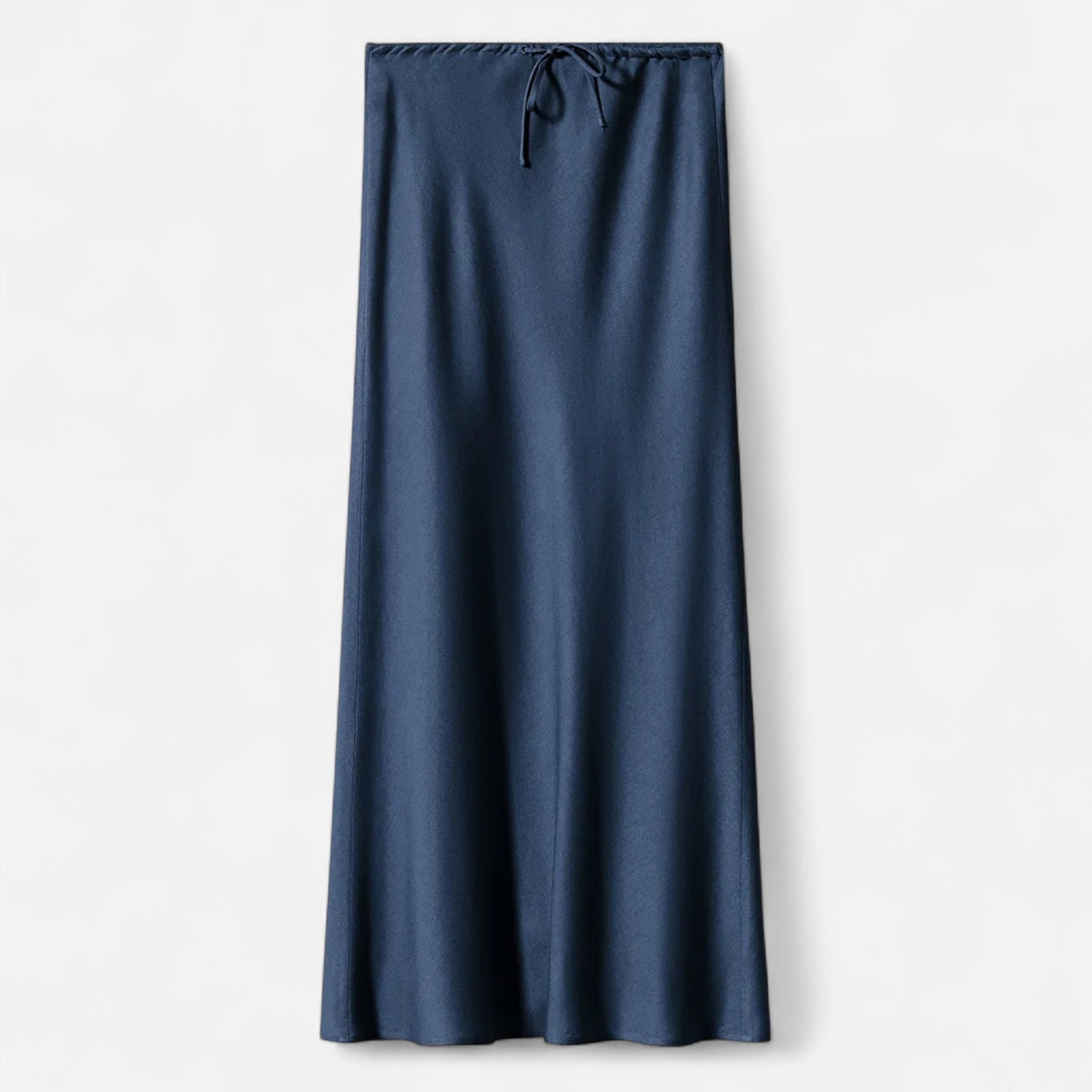 Maison Aurelle Women's Midi Skirt | High-Waist Satin Elegance