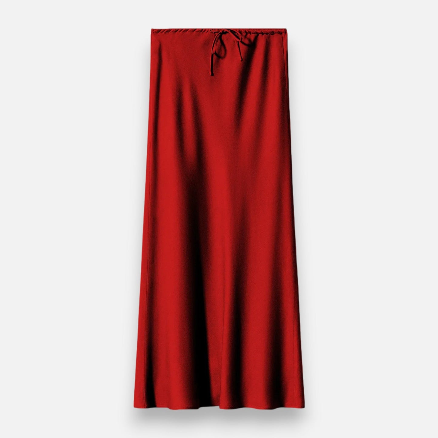 Maison Aurelle Women's Midi Skirt | High-Waist Satin Elegance
