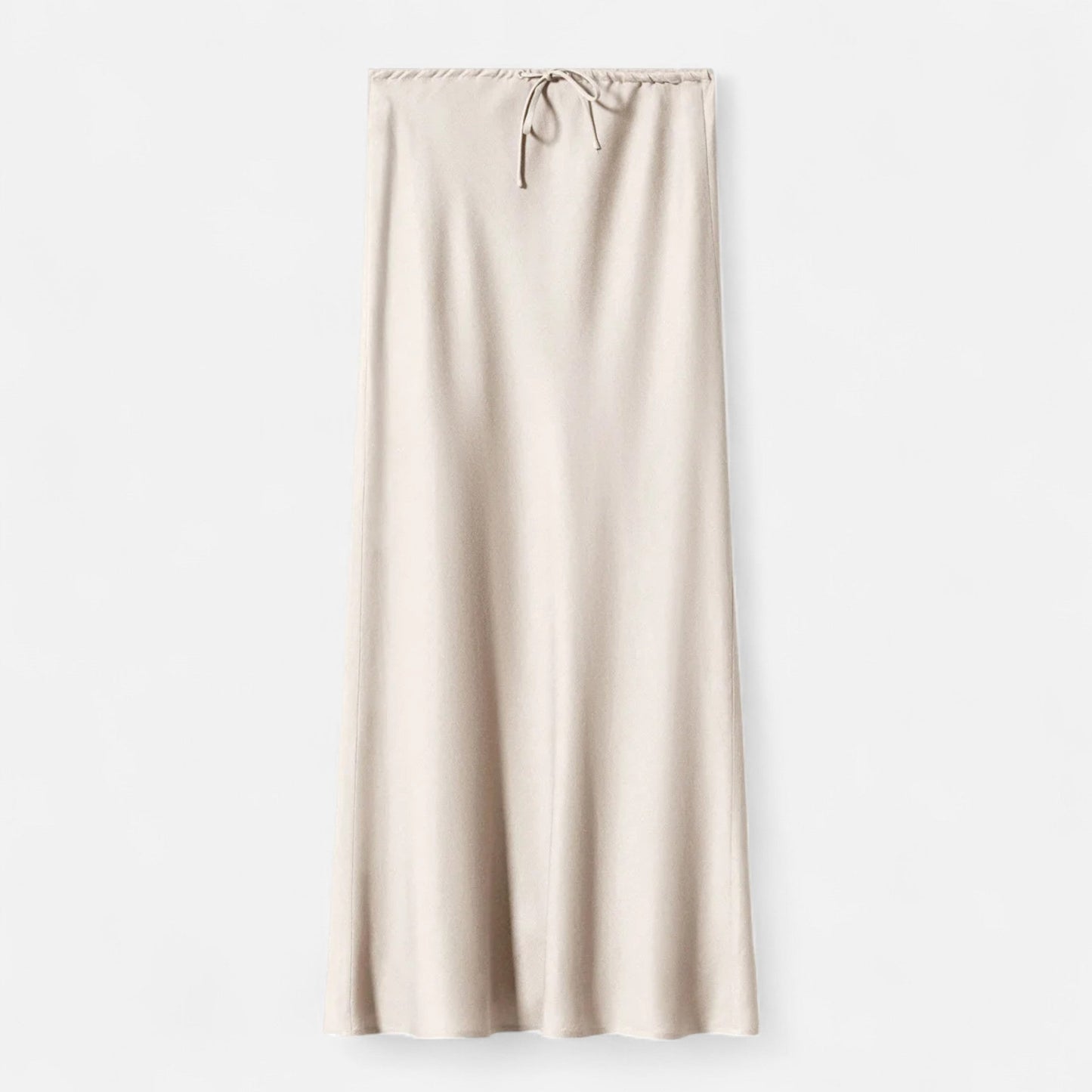 Maison Aurelle Women's Midi Skirt | High-Waist Satin Elegance