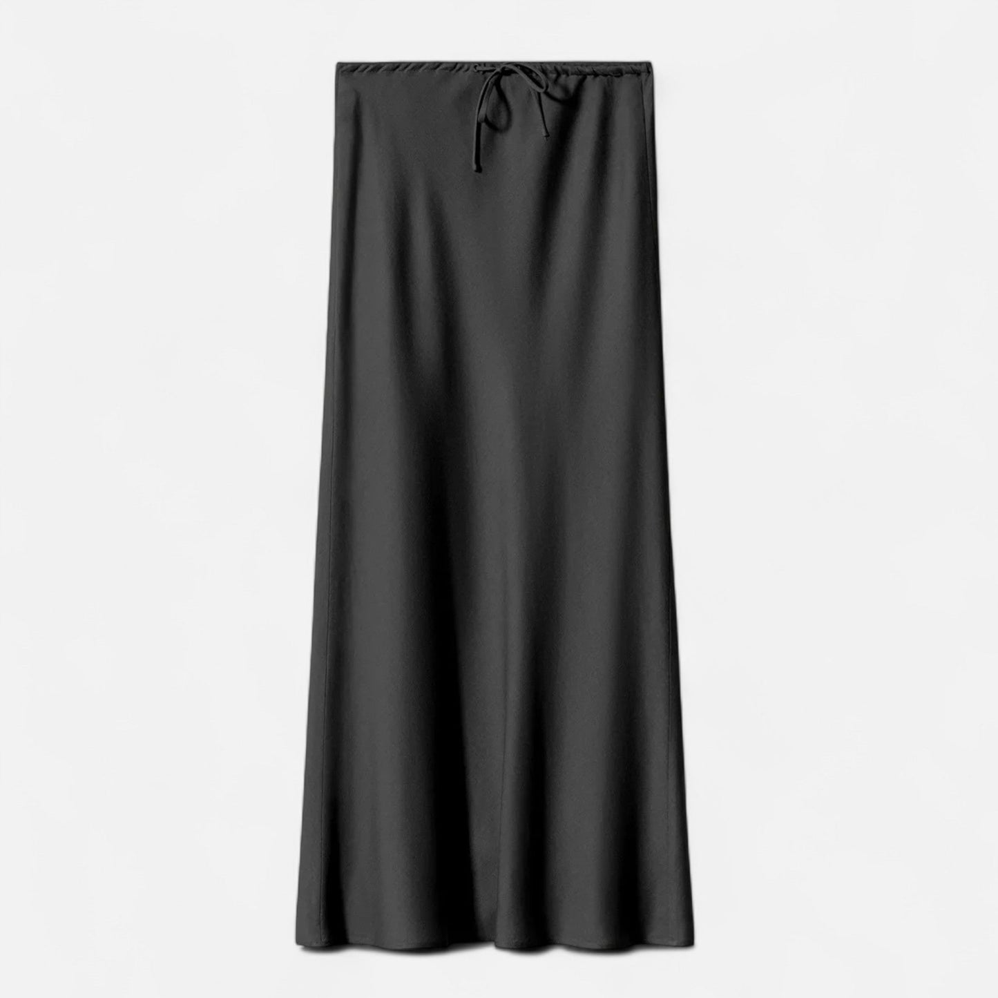 Maison Aurelle Women's Midi Skirt | High-Waist Satin Elegance