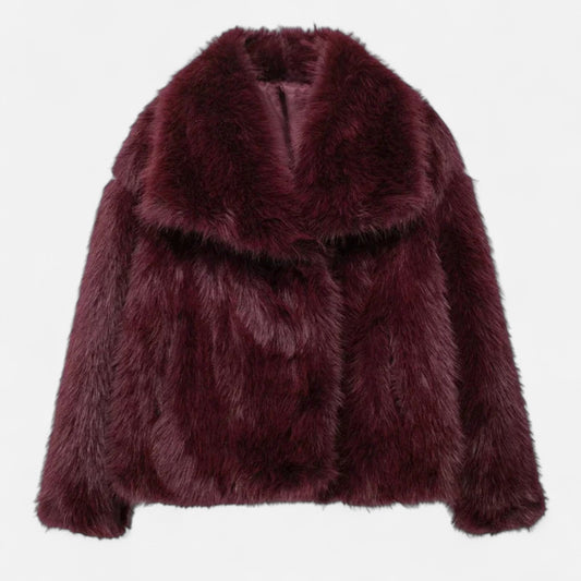 Maison Aurelle Women's Plush Faux Fur Coat | Luxurious Warmth