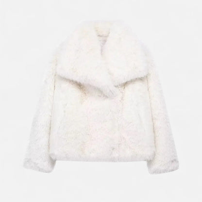 Maison Aurelle Women's Plush Faux Fur Coat | Luxurious Warmth