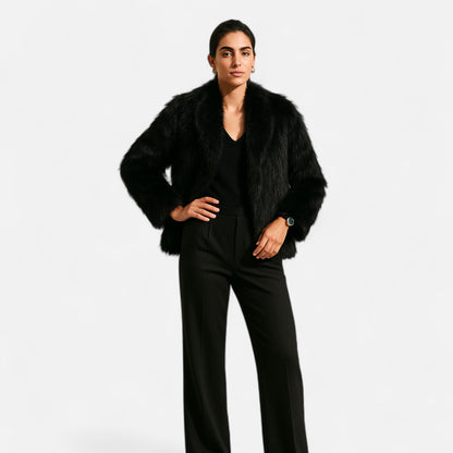 Maison Aurelle Women's Plush Faux Fur Coat | Luxurious Warmth
