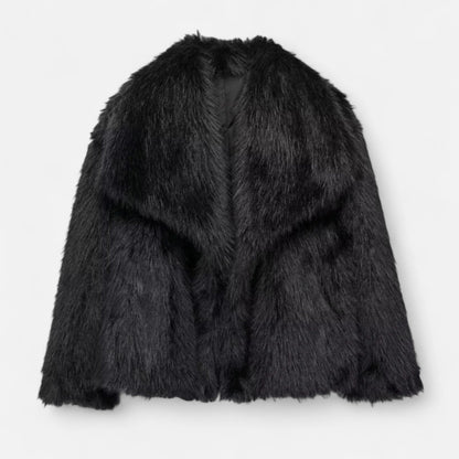 Maison Aurelle Women's Plush Faux Fur Coat | Luxurious Warmth