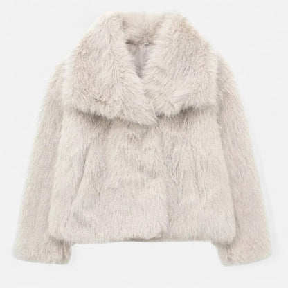 Maison Aurelle Women's Plush Faux Fur Coat | Luxurious Warmth