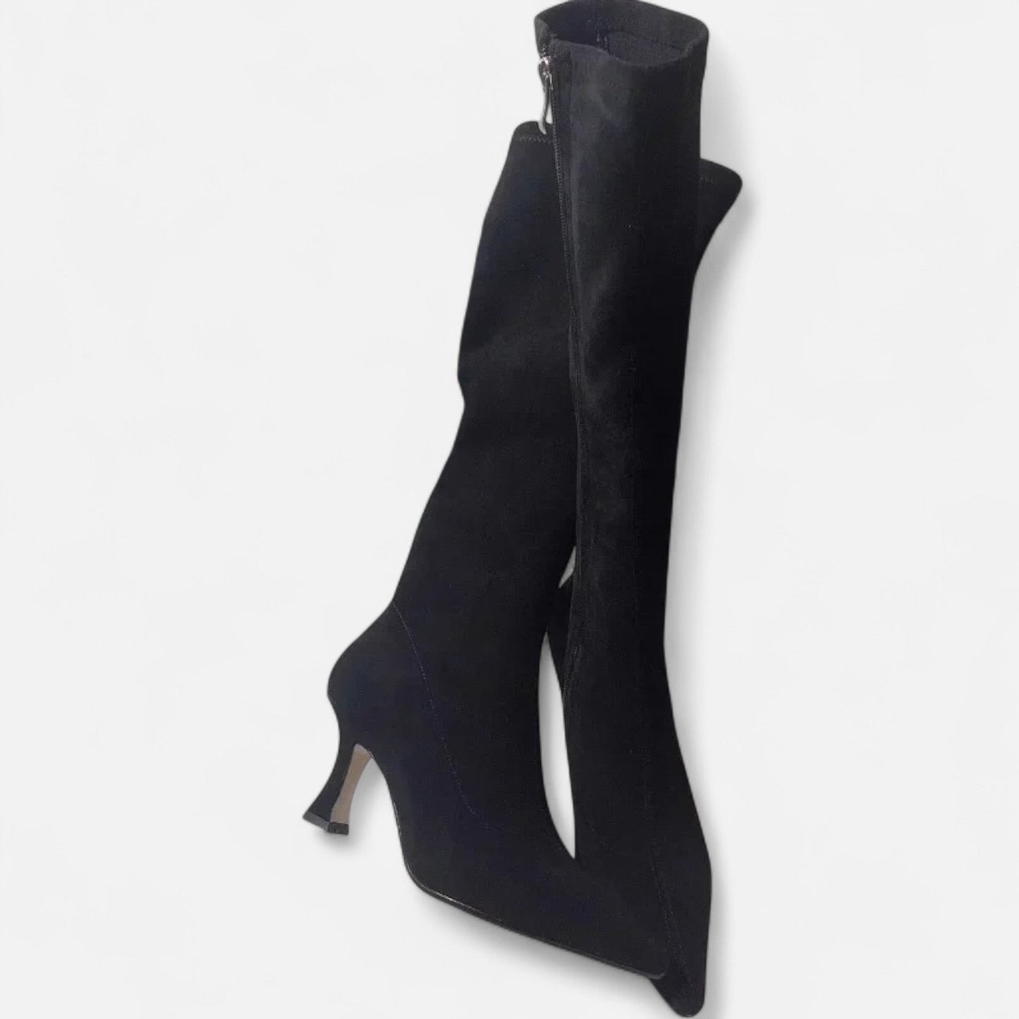 Maison  Aurelle Women's Thigh High Heeled Boots | Premium Suede, Elegant Design