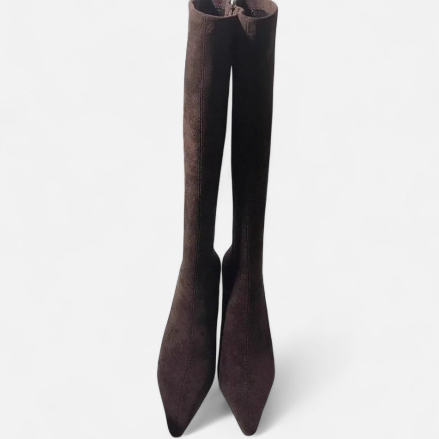 Maison  Aurelle Women's Thigh High Heeled Boots | Premium Suede, Elegant Design