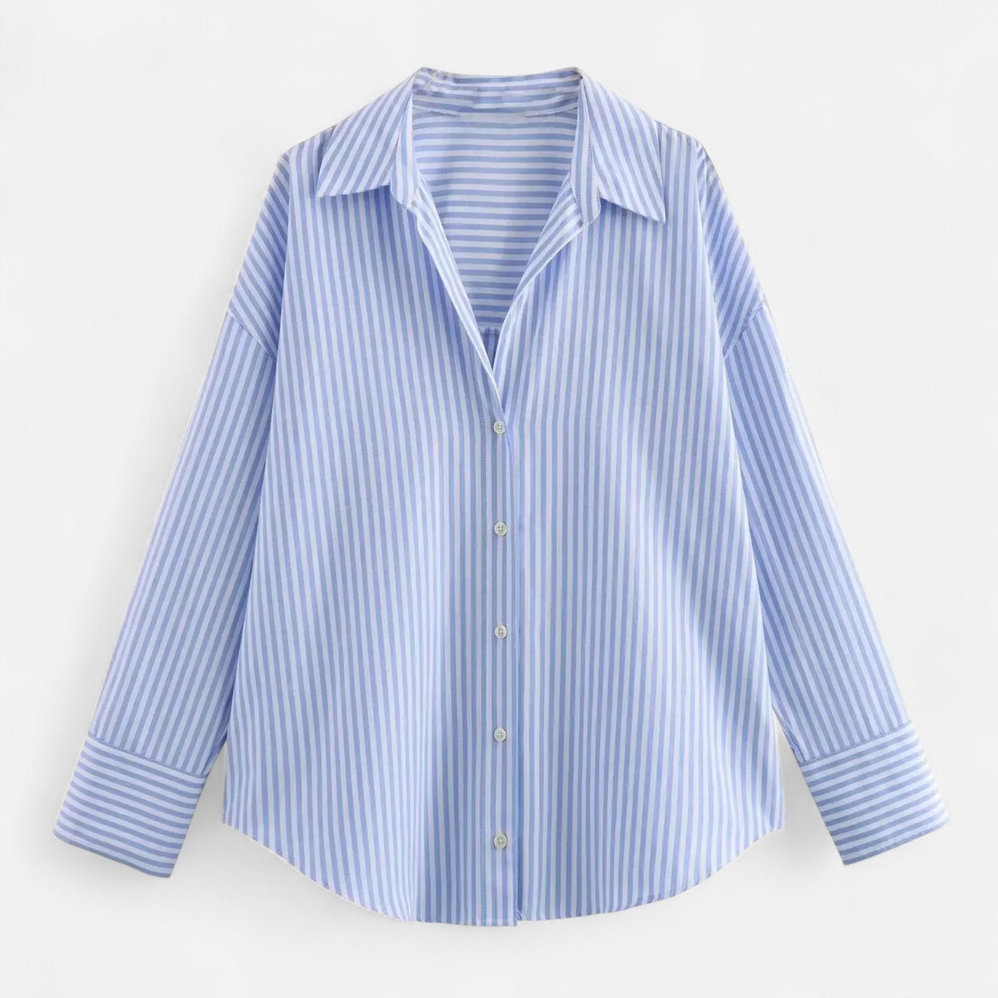 Maison Aurelle Women's White Blouse | Cotton Blend, Timeless Elegance