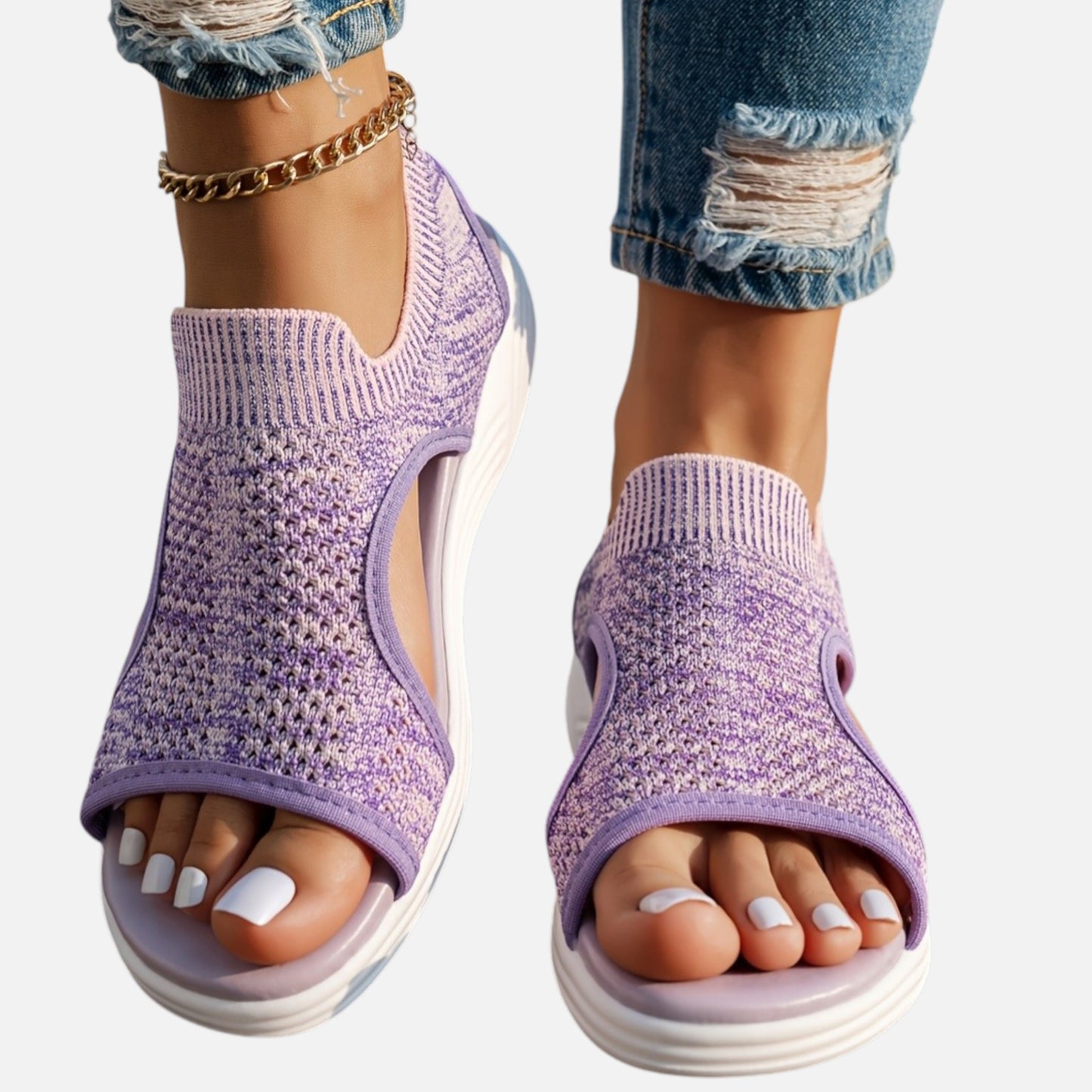 Maison Aurelle | Women’s Slip-On Mesh Sandals – Everyday Versatile Style