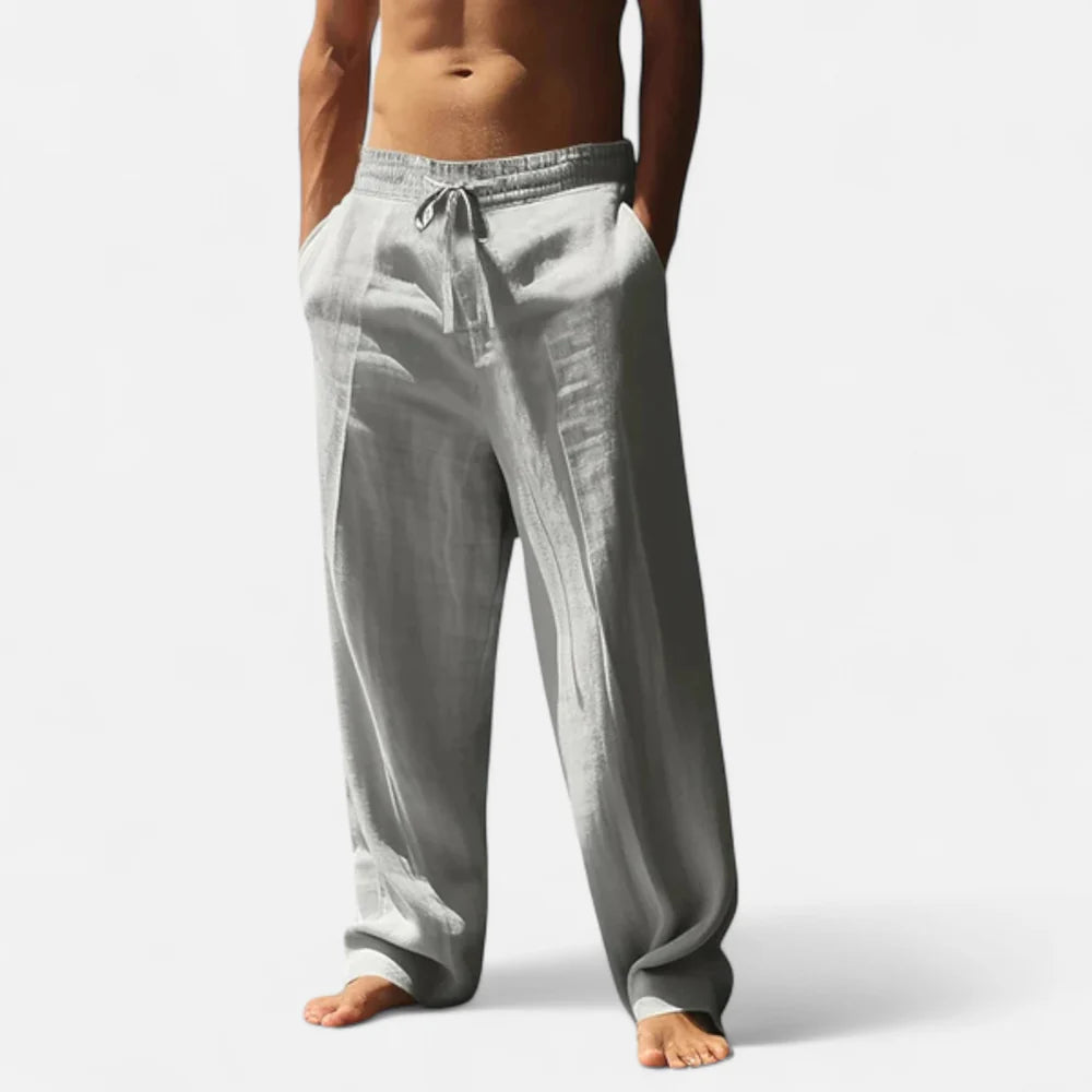Relaxed Linen Style Trousers for Men