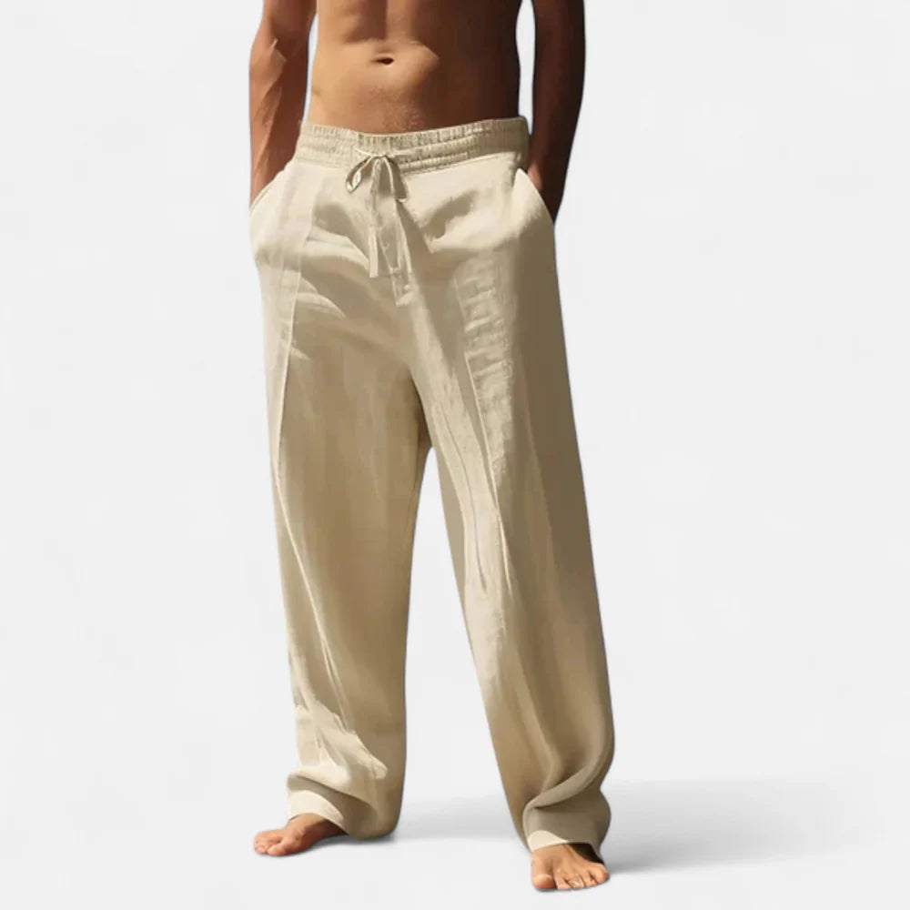 Relaxed Linen Style Trousers for Men