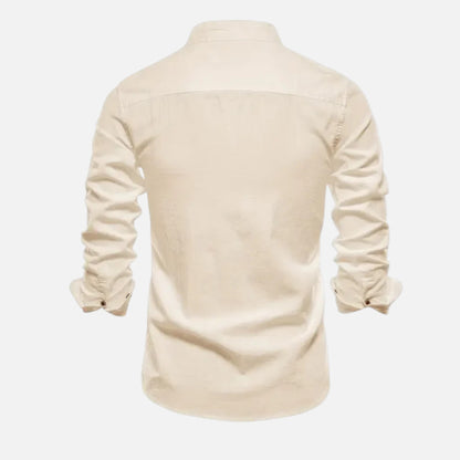 Maison Aurelle | Men’s Button-Up Shirt Slim Fit Premium Fabric Top