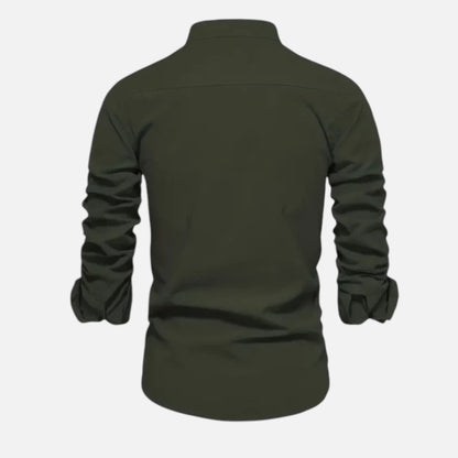 Maison Aurelle | Men’s Button-Up Shirt Slim Fit Premium Fabric Top