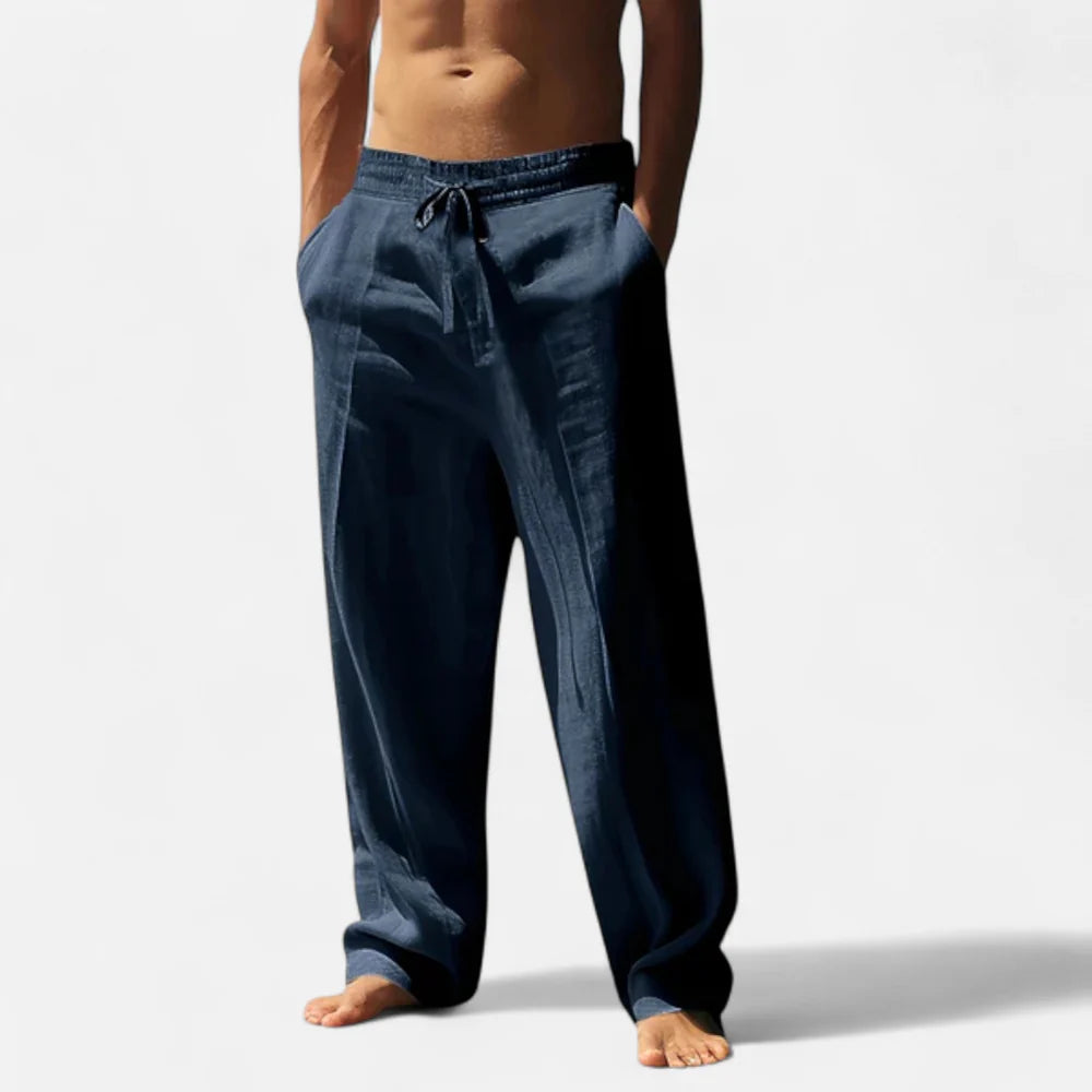 Relaxed Linen Style Trousers for Men