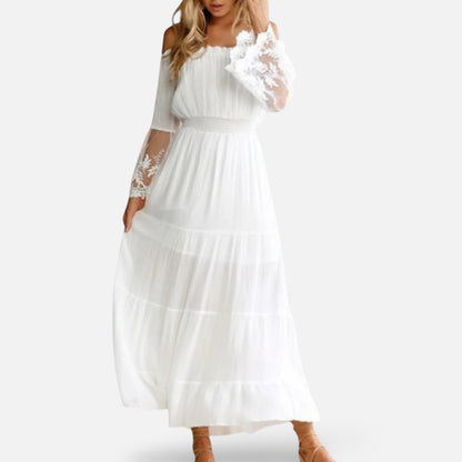 Maison Aurelle | Women’s Off-Shoulder Maxi Dress Elegant Summer Evening