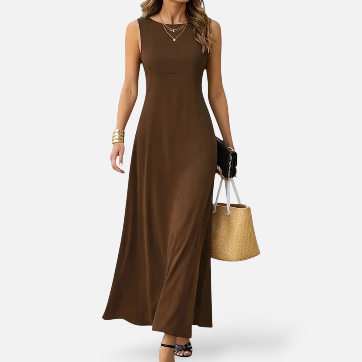 Maison Aurelle | Women’s Elegant Long Maxi Dress Stretch Comfortable Fit