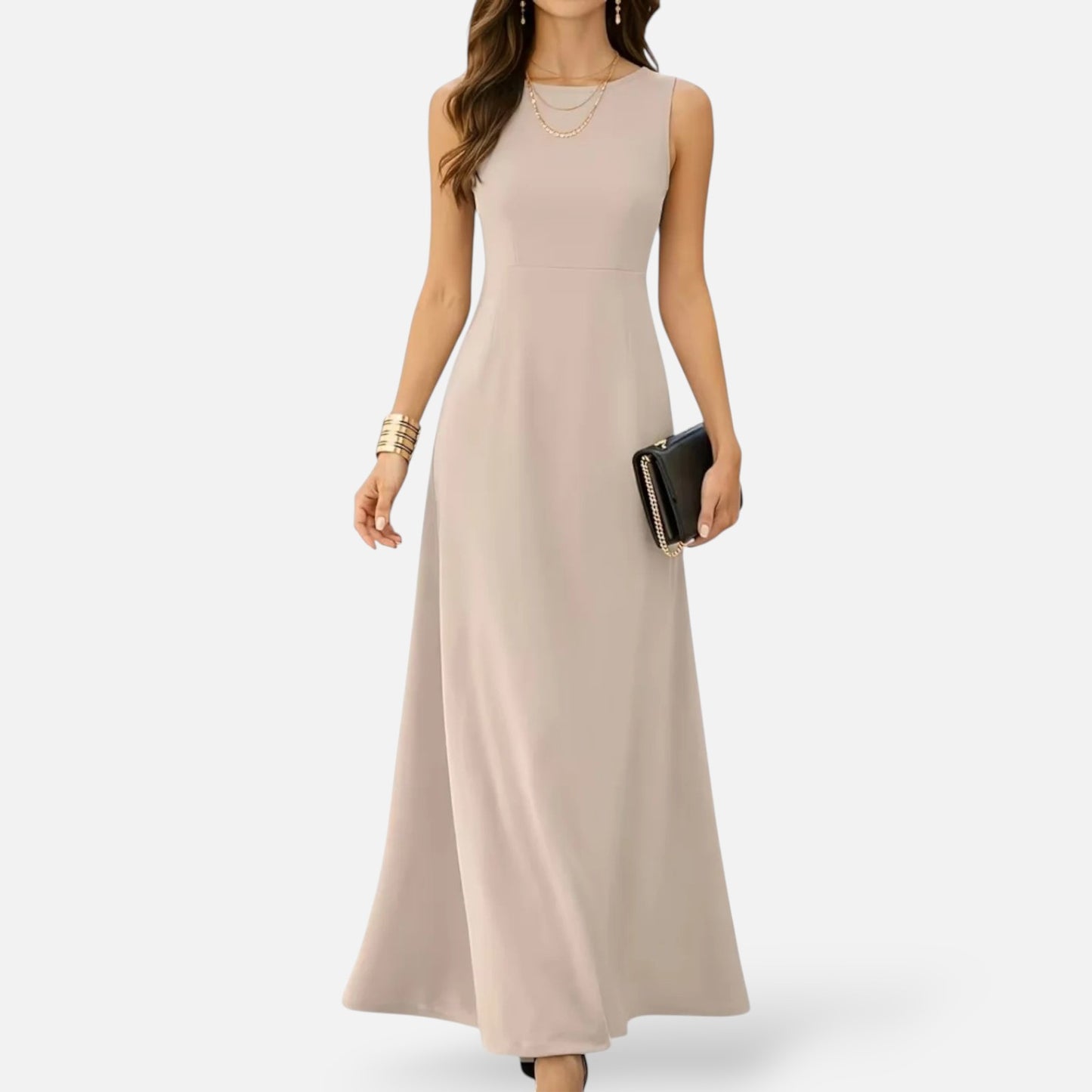 Maison Aurelle | Women’s Elegant Long Maxi Dress Stretch Comfortable Fit