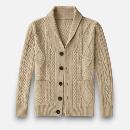Maison Aurelle | Men’s Wool Cardigan for Spring Layering