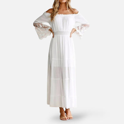 Maison Aurelle | Women’s Off-Shoulder Maxi Dress Elegant Summer Evening