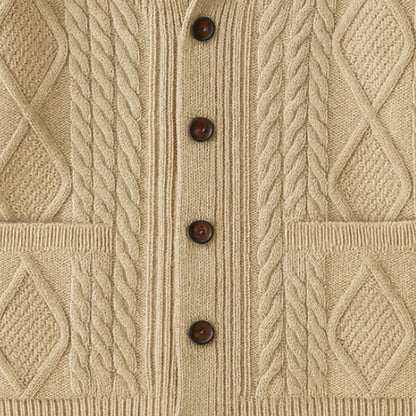 Maison Aurelle | Men’s Wool Cardigan for Spring Layering