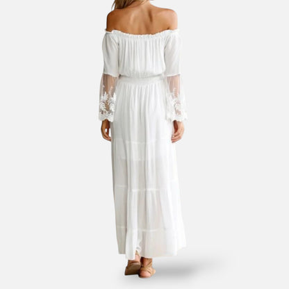 Maison Aurelle | Women’s Off-Shoulder Maxi Dress Elegant Summer Evening