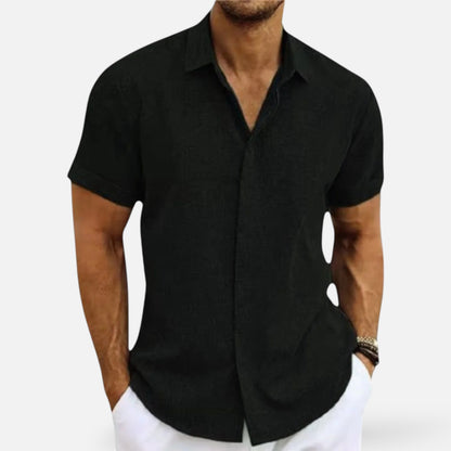 Men’s Linen Shirt for Summer Lightweight Breathable