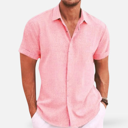 Men’s Linen Shirt for Summer Lightweight Breathable