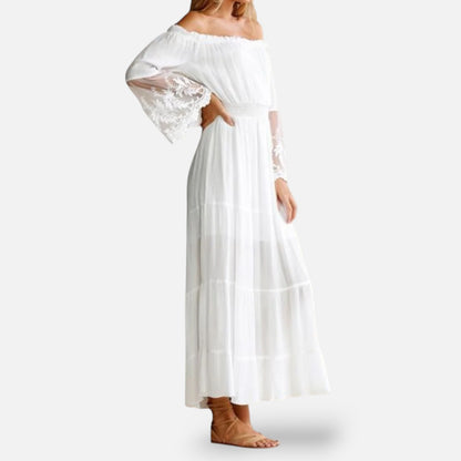 Maison Aurelle | Women’s Off-Shoulder Maxi Dress Elegant Summer Evening