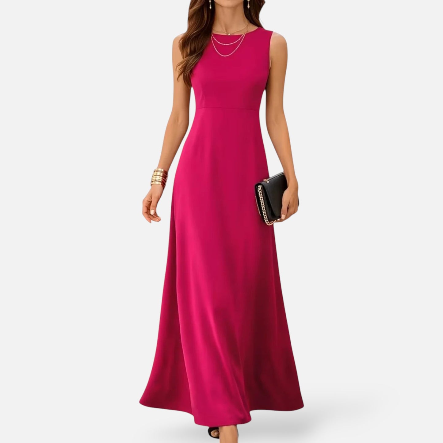 Maison Aurelle | Women’s Elegant Long Maxi Dress Stretch Comfortable Fit