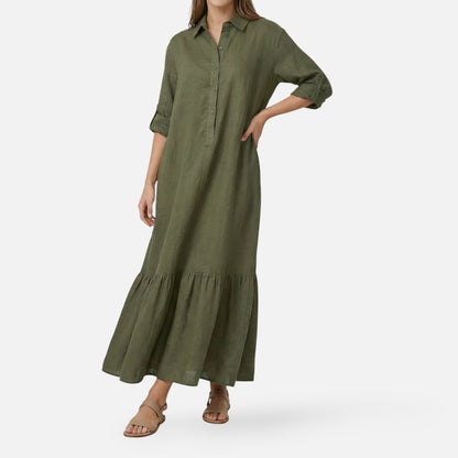 Maison Aurelle | Women’s Cotton Maxi Dress for Spring Summer Events