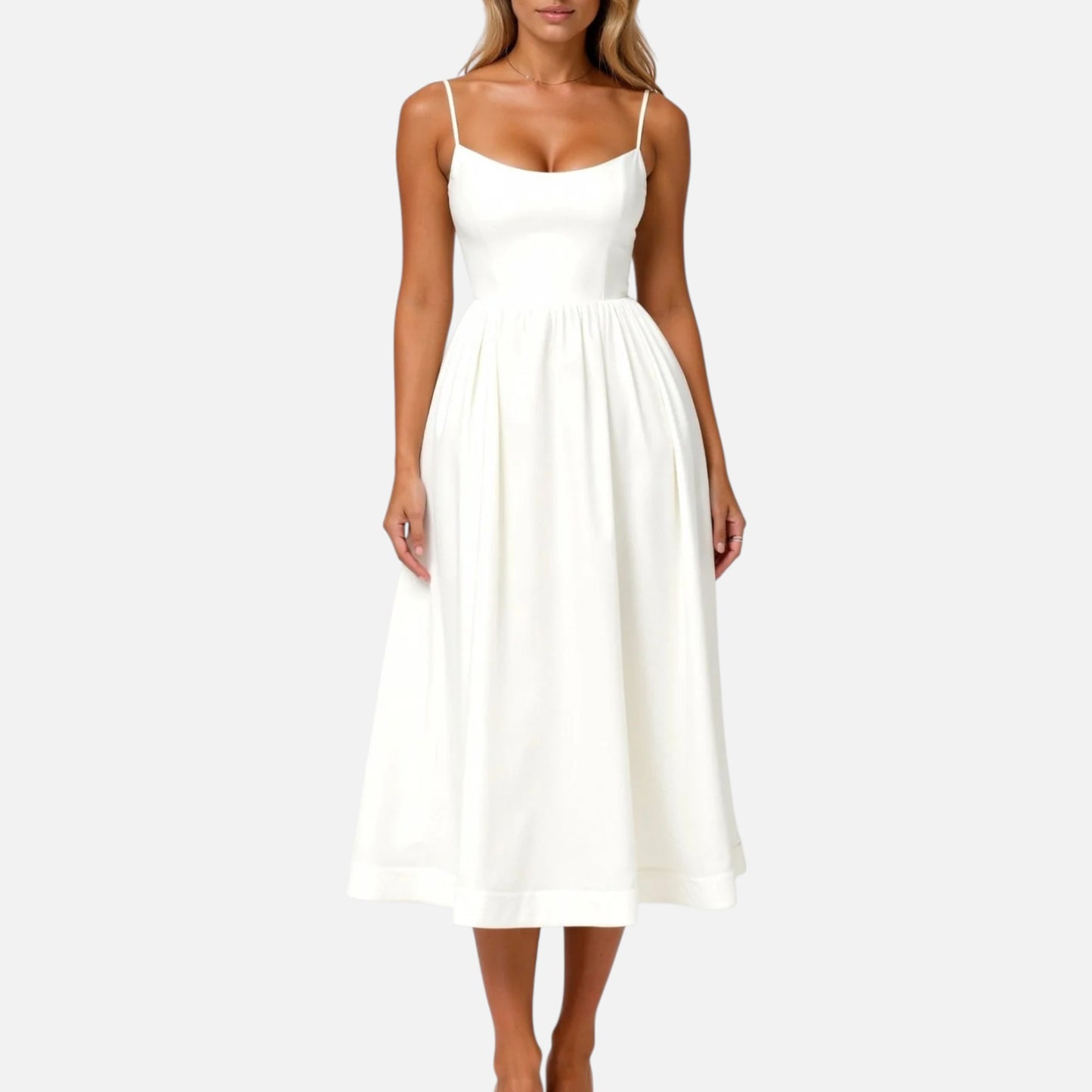 Maison Aurelle | Women’s Flowy Midi Dress – Graceful Fit